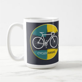 Caneca De Café Ilustração Minimalista de Bicicleta –