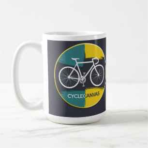 Caneca De Café Ilustração Minimalista de Bicicleta –