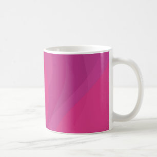 Caneca De Café Ilustração ondulada urbana cor-de-rosa, moderna,