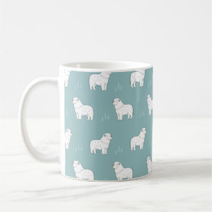 Caneca De Café ilustração perfeita do cão Pirenéus do Excelen