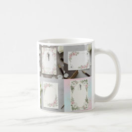 Caneca De Café Ilustração Personalizada de Noiva e Noivo