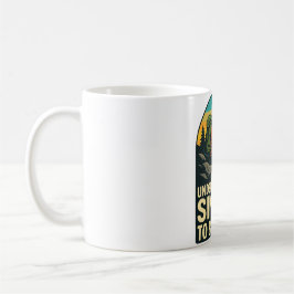 Caneca De Café Ilustração Retro de Caminhada de Aventura
