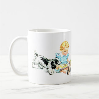 Caneca De Café Ilustração Sally and Spot 1950s