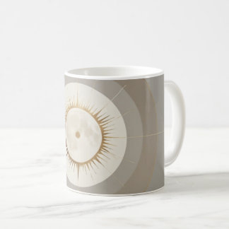 Caneca De Café Ilustração simbólica minimalista representando equ