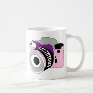 Caneca De Café Ilustração subtil da câmara digital