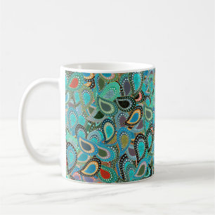 Caneca De Café Ilustração Vintage. Tecido ultrafashionável