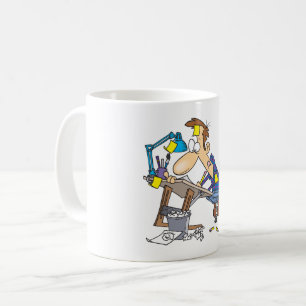 Caneca De Café Ilustrador Frustrado Artista de Quadrinhos Desenho