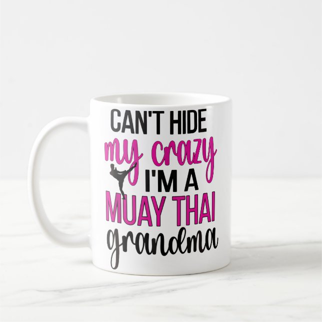 Caneca De Café I'M A Muay Thai Grandma Muay Thai Grandmother (Esquerda)