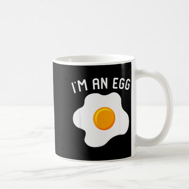Caneca De Café I'm An Egg Costume Funny Halloween Present Fried E (Direita)