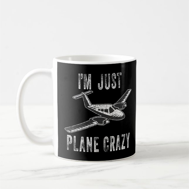 Caneca De Café Im Apenas Avião Louco - Aviões Aviões Pilotos K (Esquerda)