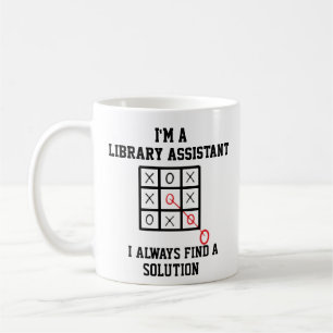 Caneca De Café Im Assistente De Biblioteca Sempre Encontro Uma So
