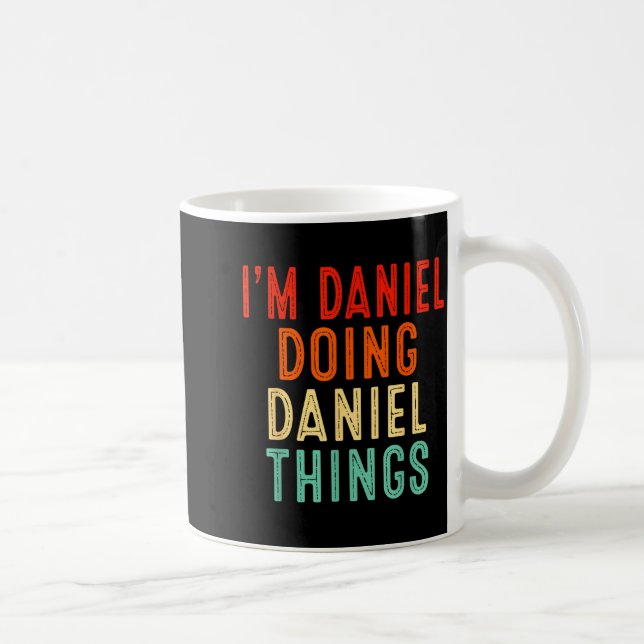 Caneca De Café I'm Daniel Doing Daniel Things Funny Christmas Ide (Direita)