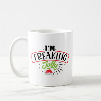 Caneca De Café I'm Freaking Jolly Christmas Funny