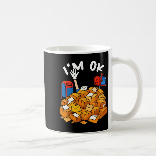 Caneca De Café I'm Ok Funny Stal Worker  (Direita)