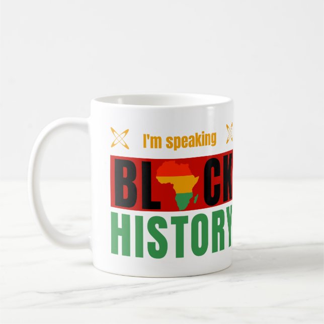 Caneca De Café I'm Speaking Black History Month History Teachers (Esquerda)
