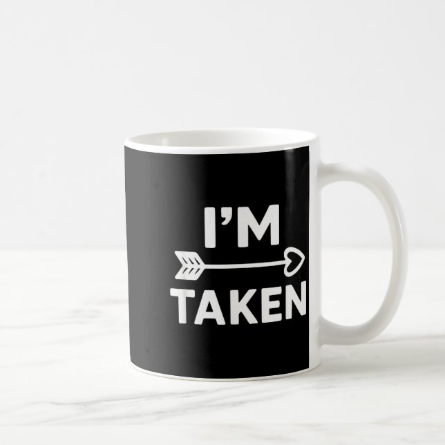 Caneca De Café Im Taken Relationship Love Couple Valentines  (Direita)