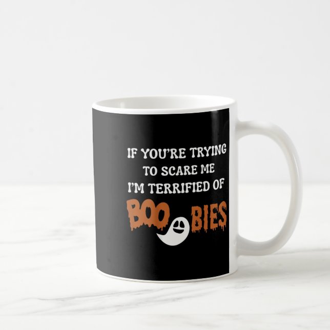 Caneca De Café I'm Terrified Of Ies, Halloween Funny I'm Ed  (Direita)