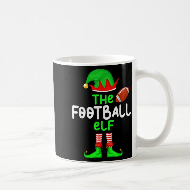 Caneca De Café I'm The American Football Elf Christmas Matching P (Direita)