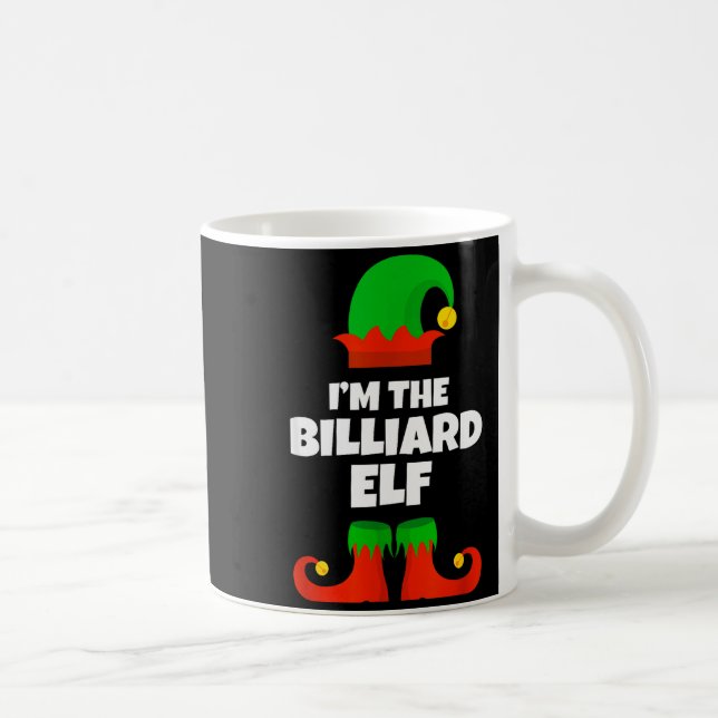 Caneca De Café I'm The Billiard Elf Family Pajama Christmas Funny (Direita)