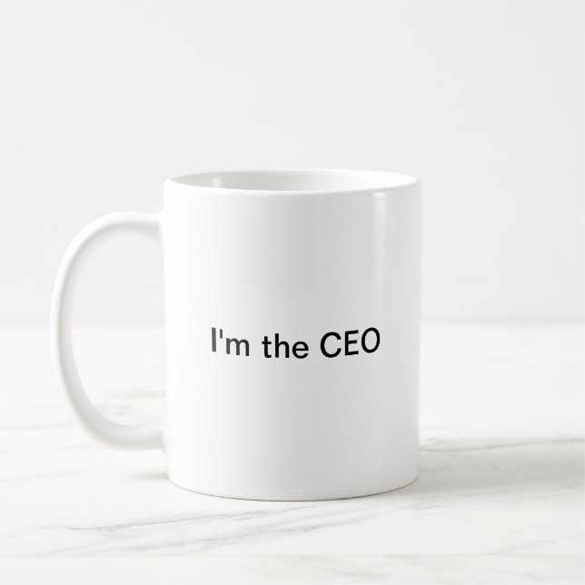 Caneca De Café I'm the CEO (Esquerda)