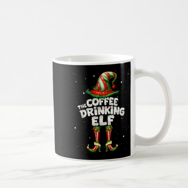 Caneca De Café I'm The Coffee Drinking Elf Family Matching Group  (Direita)