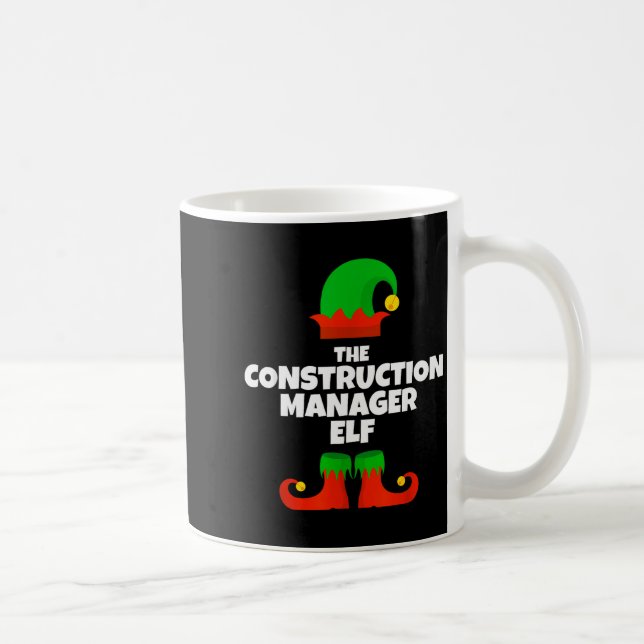 Caneca De Café I'm The Construction Manager Elf Family Pajama Chr (Direita)