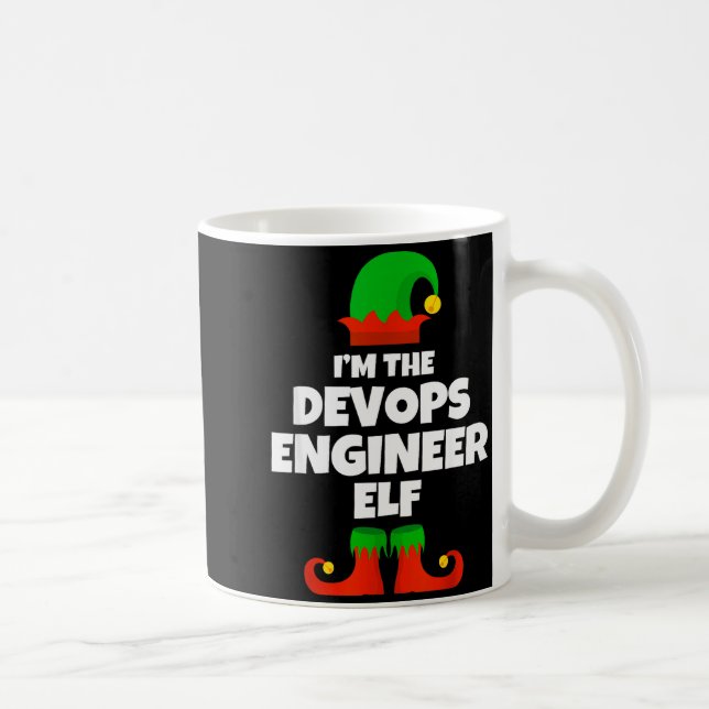 Caneca De Café I'm The Devops Engineer Elf Family Pajama Christma (Direita)