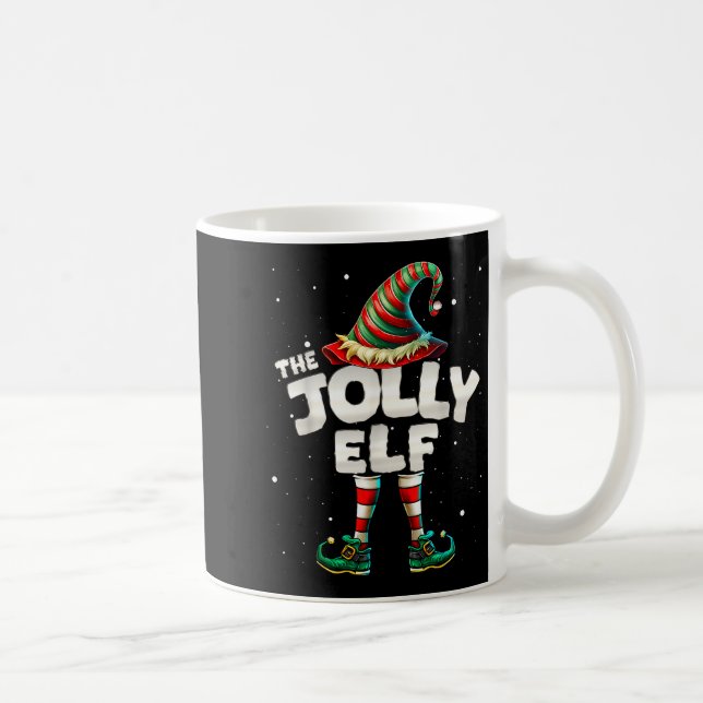 Caneca De Café I'm The Jolly Elf Family Matching Group Christmas  (Direita)