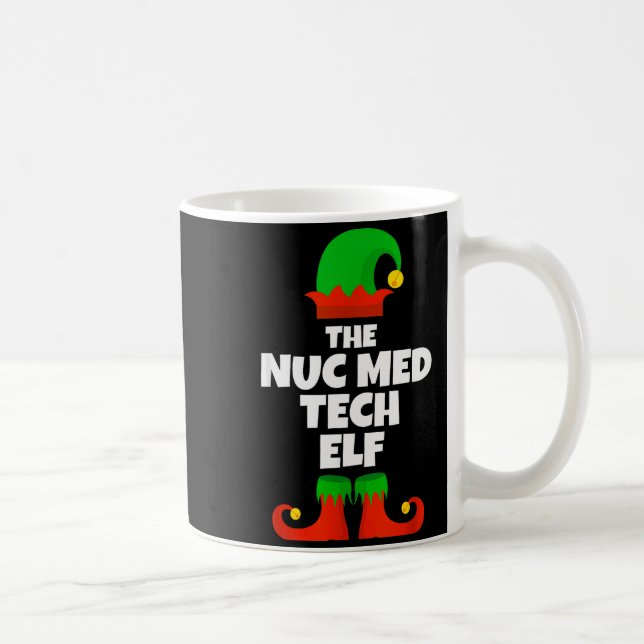 Caneca De Café I'm The Nuc Med Tech Elf Family Pajama Christmas F (Direita)