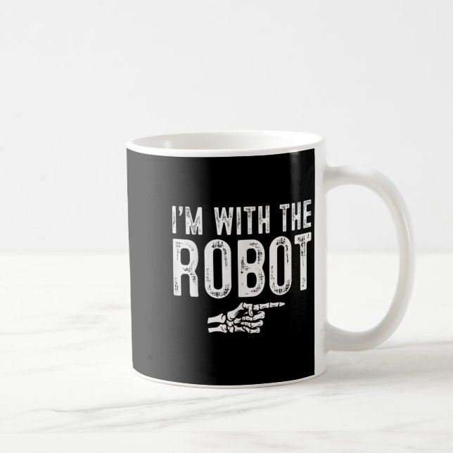 Caneca De Café I'm With The Robot Easy Costume Halloween Couples  (Direita)