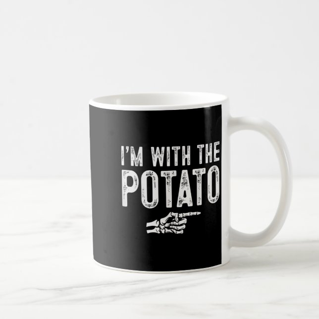Caneca De Café I'm With The Tato Easy Costume Halloween Couples M (Direita)