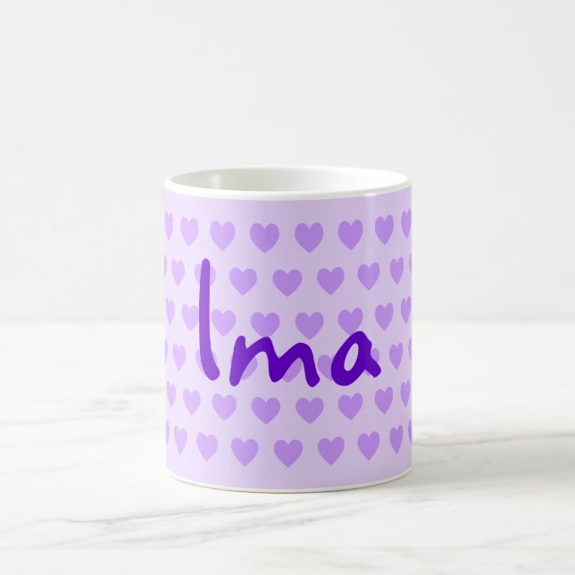Caneca De Café Ima em roxo (Centro)