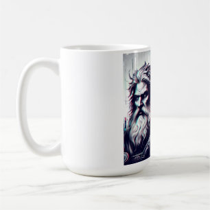 Caneca De Café  image of the gods zeus and odin togethe