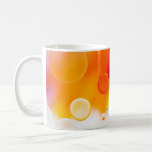 Caneca De Café Imagem artística colorida de queda de óleo na água