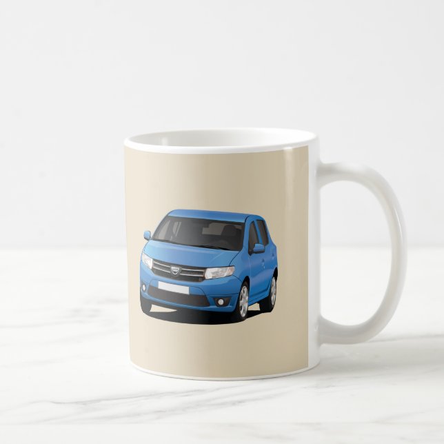 Caneca De Café Imagem Blue Dacia Sandero 2 x - (Direita)