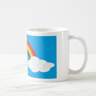 Caneca De Café Imagem da nuvem do arco-íris