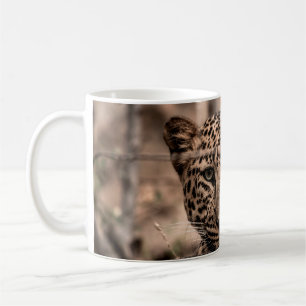 Caneca De Café Imagem de arte de um retrato de leopardo macho ou