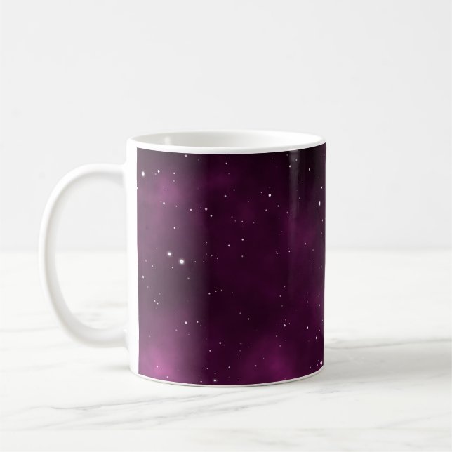 Caneca De Café Imagem de paisagem com design gráfico astronômico  (Esquerda)