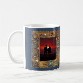 Caneca De Café Imagem de Quadro-Chave de Esqueleto Antiquado com 