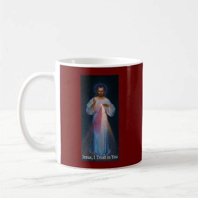 Caneca De Café Imagem divina do Compaixão de Jesus Cristo (Esquerda)