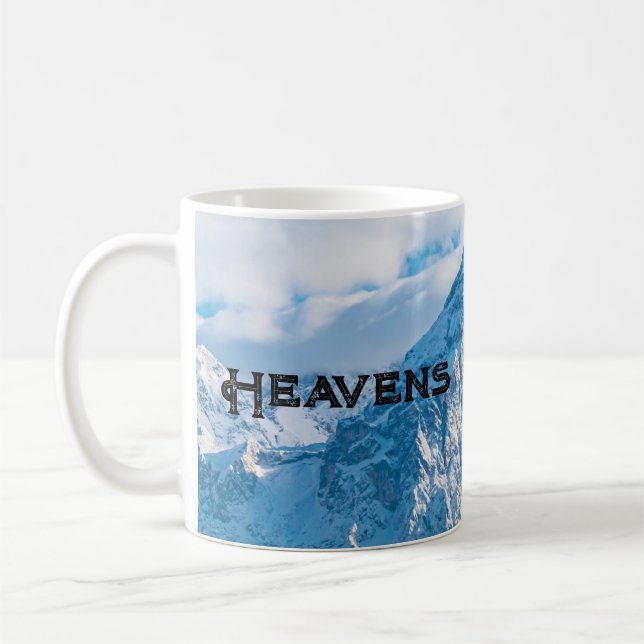 Caneca De Café Imagem do Céu com Texto Personalizado Heavens Clás (Esquerda)