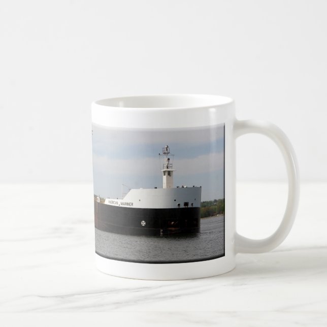 Caneca De Café Imagem do cheio Mariner Americano (Direita)