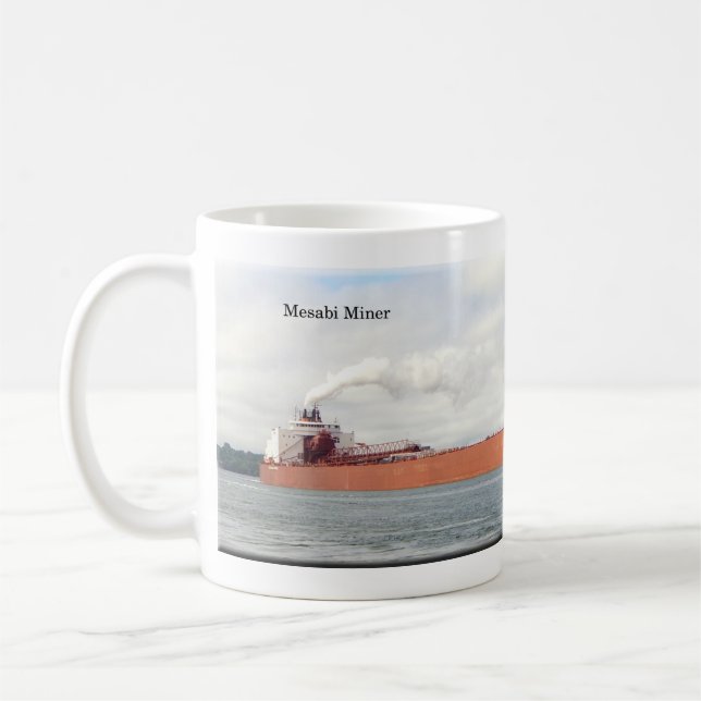 Caneca De Café Imagem do cheio Mesabi Miner (Esquerda)