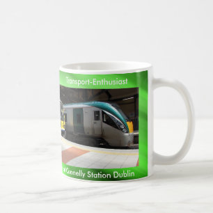 Caneca De Café Imagem do comboio para a lama branca clássica