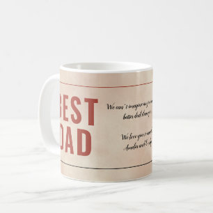 Caneca De Café Imagem do Dia do Pai da Melhor Mensagem do Pai em