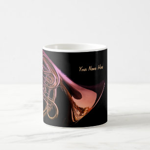 Caneca De Café Imagem do instrumento musical da trompa francesa