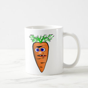 Caneca De Café Imagem do vegetal da cenoura dos desenhos animados