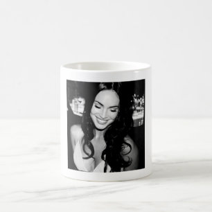 Caneca De Café Imagem em preto e branco de Megan Fox