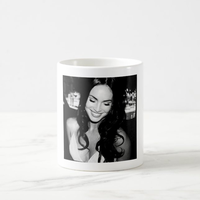 Caneca De Café Imagem em preto e branco de Megan Fox (Centro)