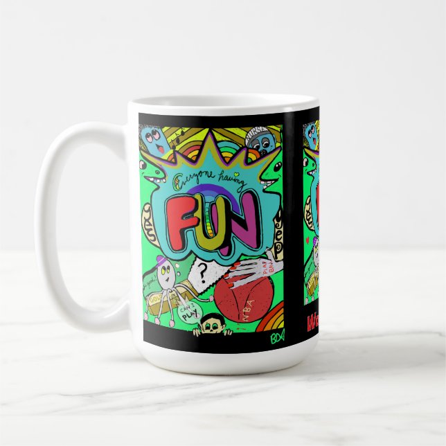 Caneca De Café Imagem engraçada de quadrinhos da alteridade (Esquerda)